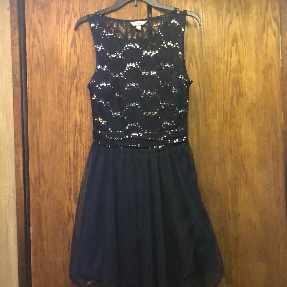Speechless Navy Blue Prom Dress Size 9